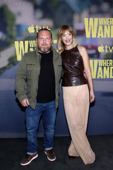 Axel Stein and Heike Makatsch at the Berlin premiere of Where's Wanda at the Delphi Filmpalast in Berlin on 24 September 2024