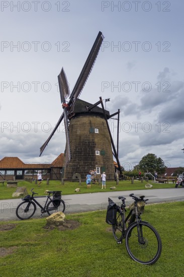 Ostmühle Gildehaus, windmill, tourism, bicycle tour, Bentheimer Land, Bad Bentheim, Germany, Europe