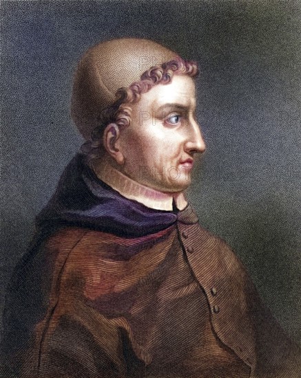 Francisco, Cardinal Jimenez (Ximenes) de Cisneros (1436-1517) Spanish Roman Catholic statesman, regent of Spain and Grand Inquisitor, financed the production of the first multilingual Bible, Historical, digitally restored reproduction from a 19th century original, Record date not stated