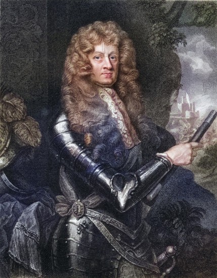 James Butler 12th Earl & 1st Duke of Ormonde, 1610-1688, Irish statesman and soldier From the book Lodges British Portraits, 1823, Historic, digitally restored reproduction from a 19th century original, Record date not stated