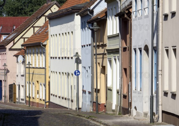 Paved street in the old town of Wolgast, 12/09/2016