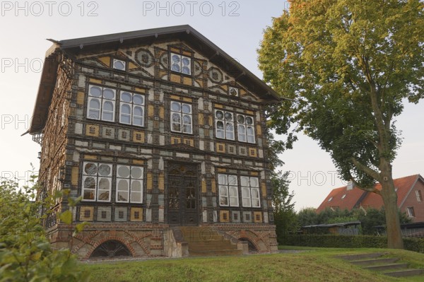 Junkerhaus, half-timbered house by Karl Junker, Lemgo, North Rhine-Westphalia, Germany, Europe