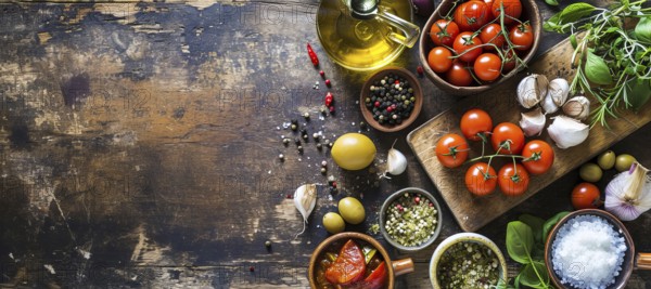 Ingredients of heart friendly Mediterranean Diet that provides the most health benefits, AI generated