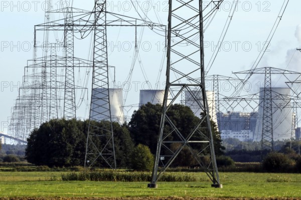 Jänschwalde lignite-fired power plant operated by LEAG Lausitz Energie Kraftwerke AG. The phase-out of coal-fired power generation is to take place by 2038, 02.10.2021