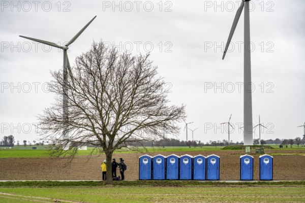 Demonstration against the demolition of the lignite village of Lützerath, from the village of Keyenberg the demonstrators marched to the edge of the Garzweiler open-cast mine and on to the rest of the village of Lützerah, Erkelenz, North Rhine-Westphalia, Germany, Europe