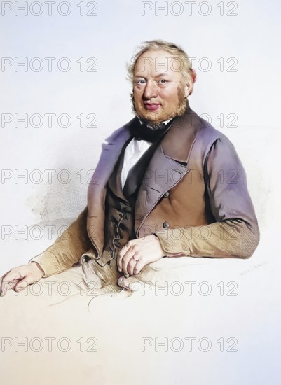 Franz Xaver Steinitz (c. 1820-1880), railway engineer, Historical, digitally restored reproduction from a 19th century original, Record date not stated