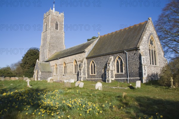 Parish church of Saint John the Baptist, Campsea Ashe, Suffolk, England, UK