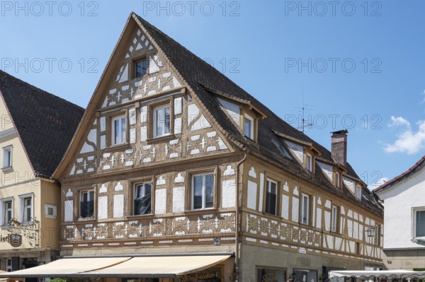 Historic half-timbered house, Forchheim, Upper Franconia, Bavaria, Germany, Europe