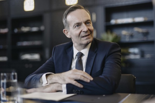 Volker Wissing (FDP), Federal Minister of Transport and Digital Affairs, recorded during an interview in Berlin, 2 October 2024, Berlin