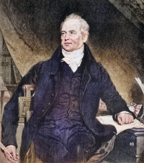 John Rickman, 1771-1840, English statistician and government official, Historical, digitally restored reproduction from a 19th century original, Record date not stated