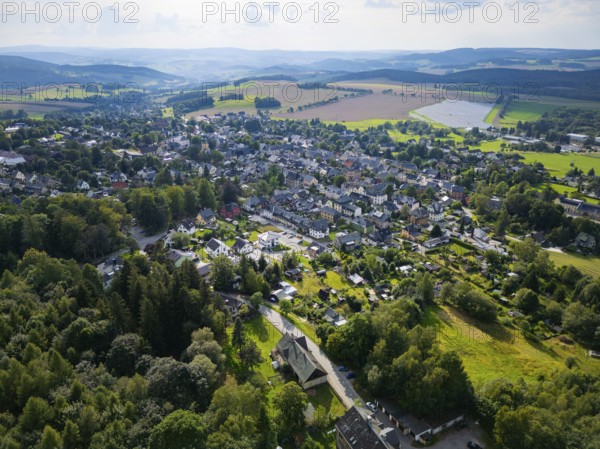 Town of Scheibenberg, Scheibenberg, Scheibenberg, Saxony, Germany, Europe