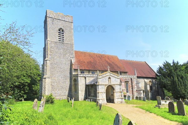 Parish church of Saint Mary, Huntingfield, Suffolk, England, UK