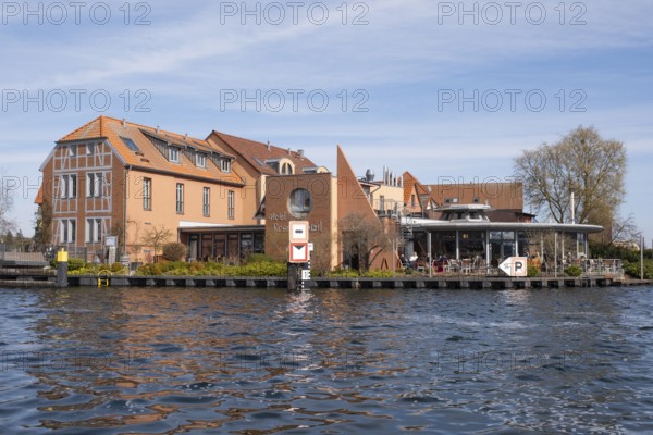 Hotel and Restaurant am Malchower See, Malchow, island town, Mecklenburg Lake District, Mecklenburg, Mecklenburg-Vorpommern, Germany, Europe