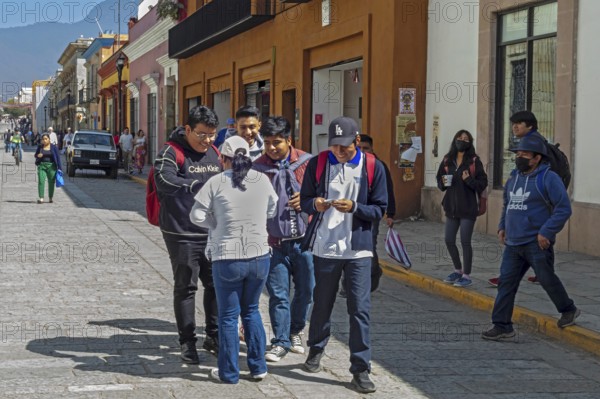 Oaxaca, Mexico, A health worker hands out free condoms as part of a fight against sexually-transmitted diseases, Central America