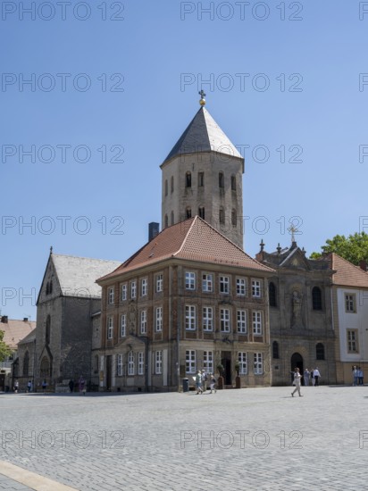 Gaukirche on the market square, Paderborn, Westphalia, North Rhine-Westphalia, Germany, Europe