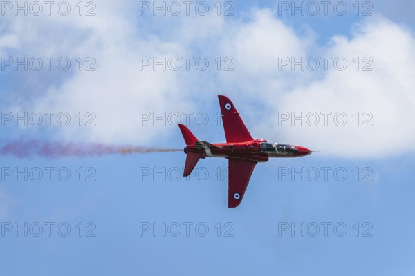 Red Arrows, Royal Air Force Aerobatic Team, Airshow 2024, Teignmouth, Devon, England, United Kingdom, Europe