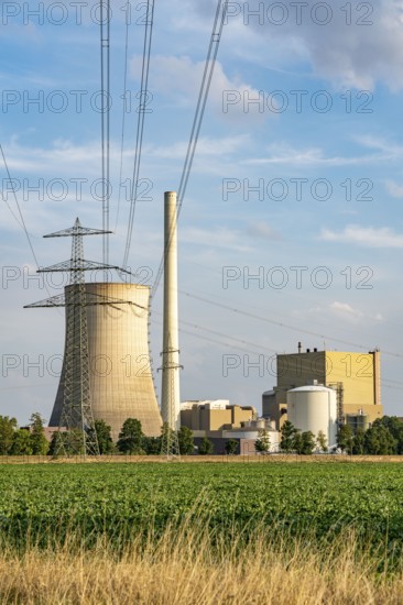 The Heyden power plant, coal-fired power plant, which was shut down in July 2021 and kept as a grid reserve and will be temporarily reconnected to the grid at the end of August 2022 as part of the energy crisis, Petershagen, North Rhine-Westphalia, Germany, Europe