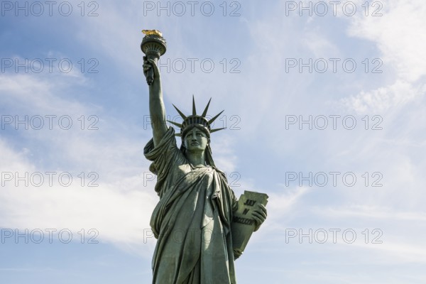 Replica of the Statue of Liberty by Frédéric Auguste Bartholdi, Colmar, Alsace, Bas-Rhin, France, Europe