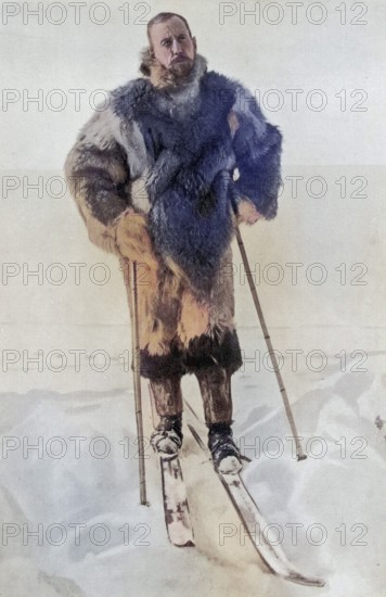 Captain Roald Engelbregt Gravning Amundsen 1872 to 1928 Norwegian explorer of the polar regions From the book The Year 1912 illustrated published London 1913, Historic, digitally restored reproduction from a 19th century original, Record date not stated