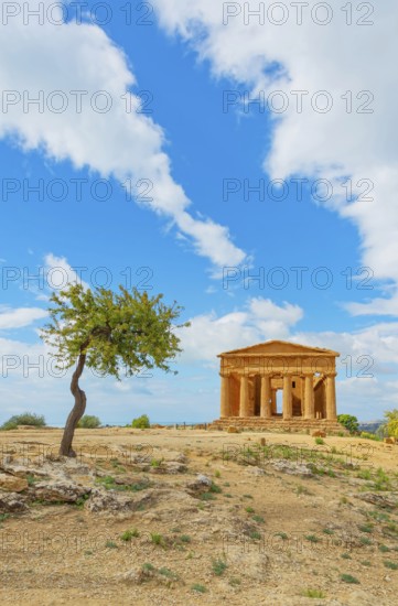 Temple of Concordia, Valley of Temples, Agrigento, Sicily, Italy, Europe