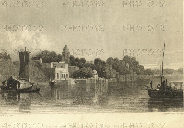 View of Cawnpore from the river, Kanpur, Uttar Pradesh, India, Asia