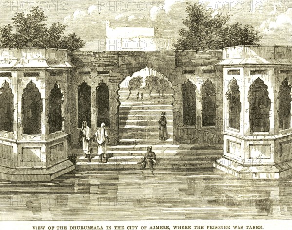 View of dhurumsala in the city of Ajmer, where the prisoner was taken, Rajasthan, India, Asia