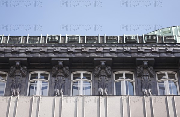 Built 1903-1905 by Josef Plecnik, detail caryatids by Franz Metzner