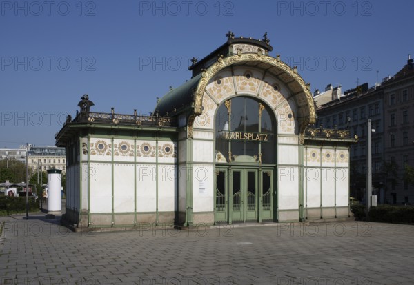 Vienna, Wagner Pavilion on Karlsplatz