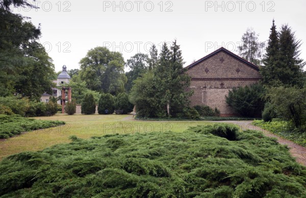 Alexanderdorf, St Gertrud Abbey, church and main building of the monastery