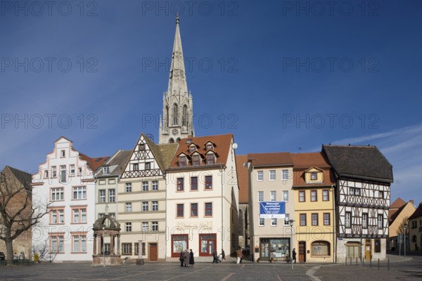 Behind the tower of the town church of St Maximi, St, Sankt, Saint