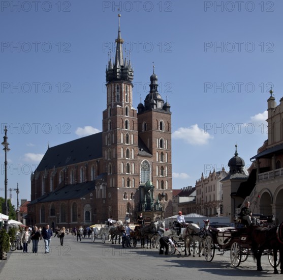 St Mary's Church with carriages, St, Saint, Saint