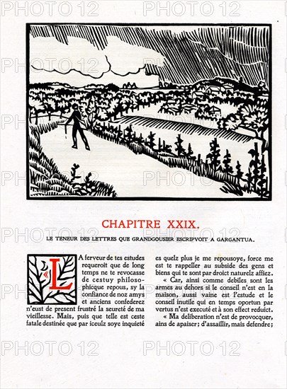 Rabelais : Chapitre 29 de "La vie très horrificque du Grand Gargantua"