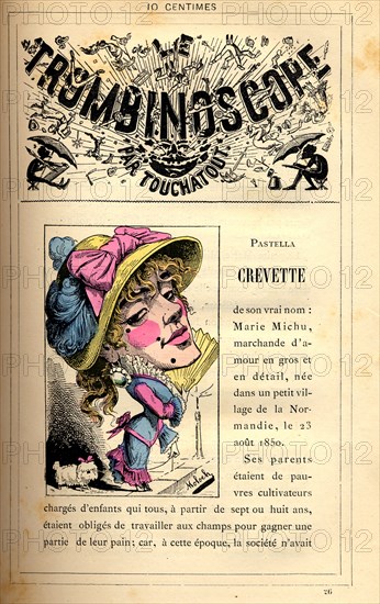 Caricature sur la prostitution, in : "Le Trombinoscope"