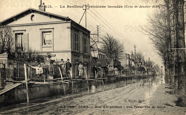 Ile-Saint-Denis,
Inondations