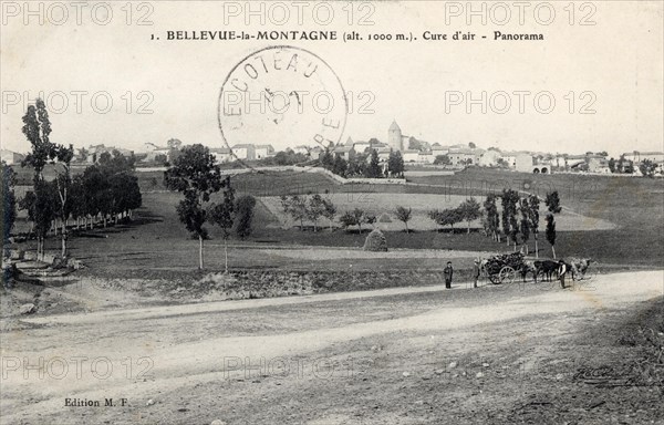 BELLEVUE-LA-MONTAGNE. Département : Haute Loire (43). Region: Auvergne-Rhône-Alpes (formerly Auvergne)