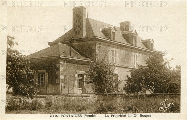 Fontaines, la propriété du Dr Rouget