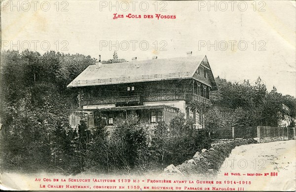 Le chalet Hartmann au Col de la Schlucht