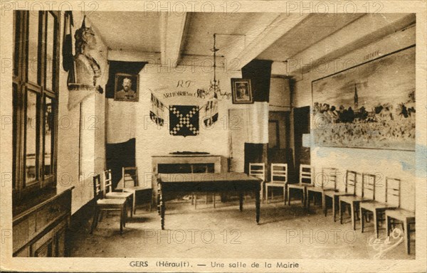 Salle de la mairie de Cers