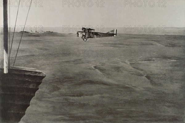 Airplane "Roland-Garros" in flight