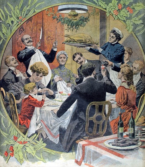 Réveillon de noël en famille du 29-12-1907