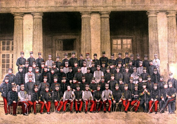 La 19e promotion (1893-1895) de l'école supérieure de guerre, du 8 décembre 1895