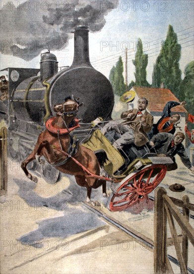 Trois personnes écrasées par un train, du 18 août 1901