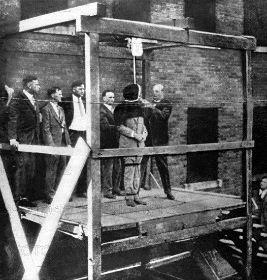 Hanging in England, 1930.