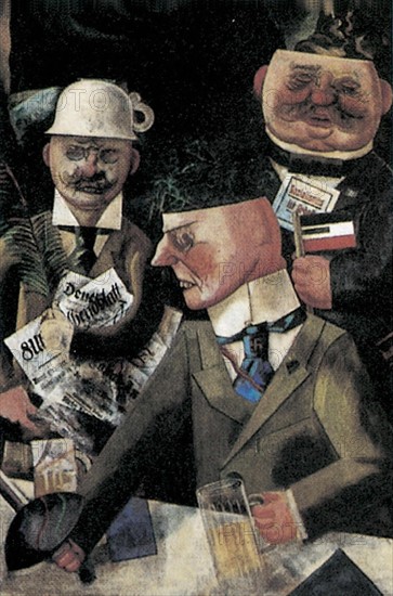 Grosz, Les piliers de la société (détail)