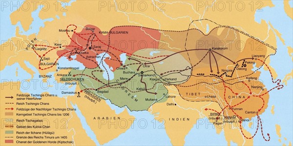 Map of Central Asia