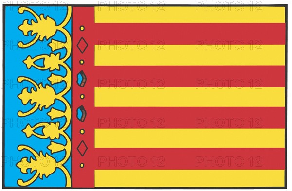 Flag of the province of Valencia