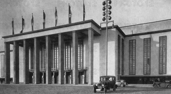 Outside view of a large building in Berlin