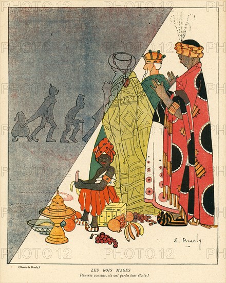 Dessin humoristique paru dans La Baïonnette n°27 du 6 janvier 1916