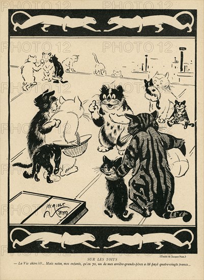 Drawing on published in La Baïonnette in 1916