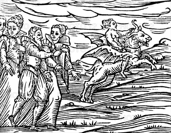 Witches going to the witches' sabbath